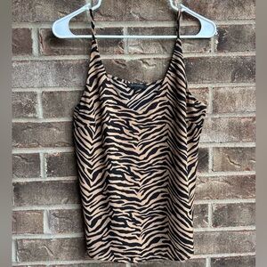 Banana Republic Zebra Striped Tank Top Small